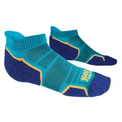 Hombre 1000 Mile Run Single Layer Socklet calcetines (Twin Pack) - SS25