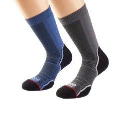 Hombre 1000 Mile Trek Single Layer Crew calcetines (Twin Pack) - SS25