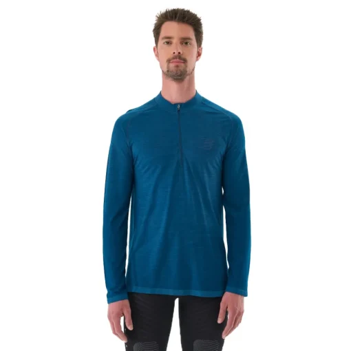 Hombre Compressport trail camiseta manga larga media cremallera - AW24