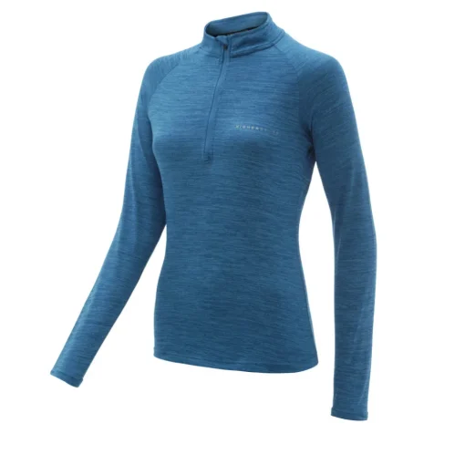 Mujer Higher State Camiseta de mujer L/S con cremallera 1/4