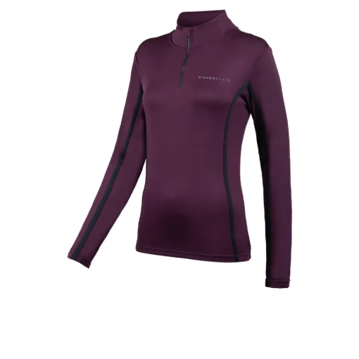 Mujer Higher State Camiseta de running para mujer 1/4 de cremallera