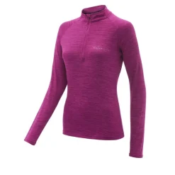 Mujer Higher State Camiseta de mujer L/S con cremallera 1/4