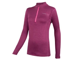 Mujer Higher State L/S 1/4 camiseta Micro Grid con cremallera para mujer