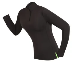 Mujer Higher State Thermal mujer manga larga cremallera Top - SS25