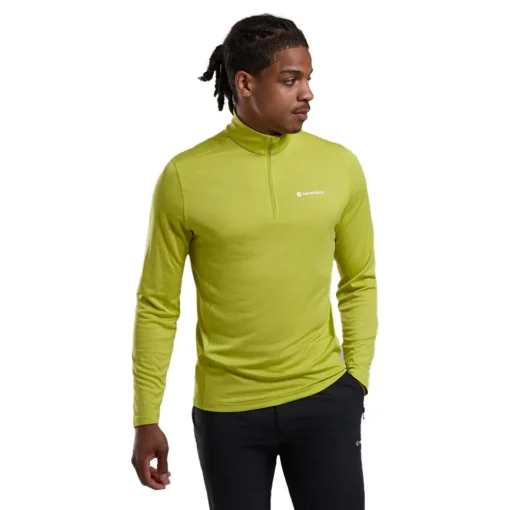 Hombre Montane Dart cremallera Neck Top - SS25