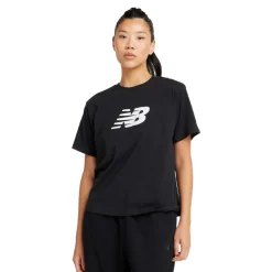 Mujer New Balance Sport Jersey Relaxed Logo mujer T-Shirt - SS25