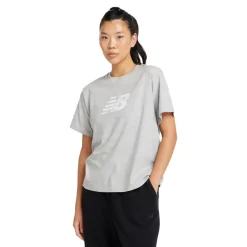 Mujer New Balance Sport Jersey Relaxed Logo mujer T-Shirt - SS25