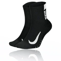 Mujer Nike Multiplier running Ankle calcetines (2 Pair) - SU25