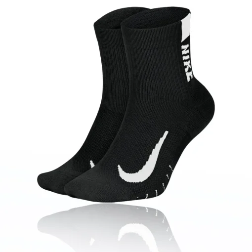 Mujer Nike Multiplier running Ankle calcetines (2 Pair) - SU25