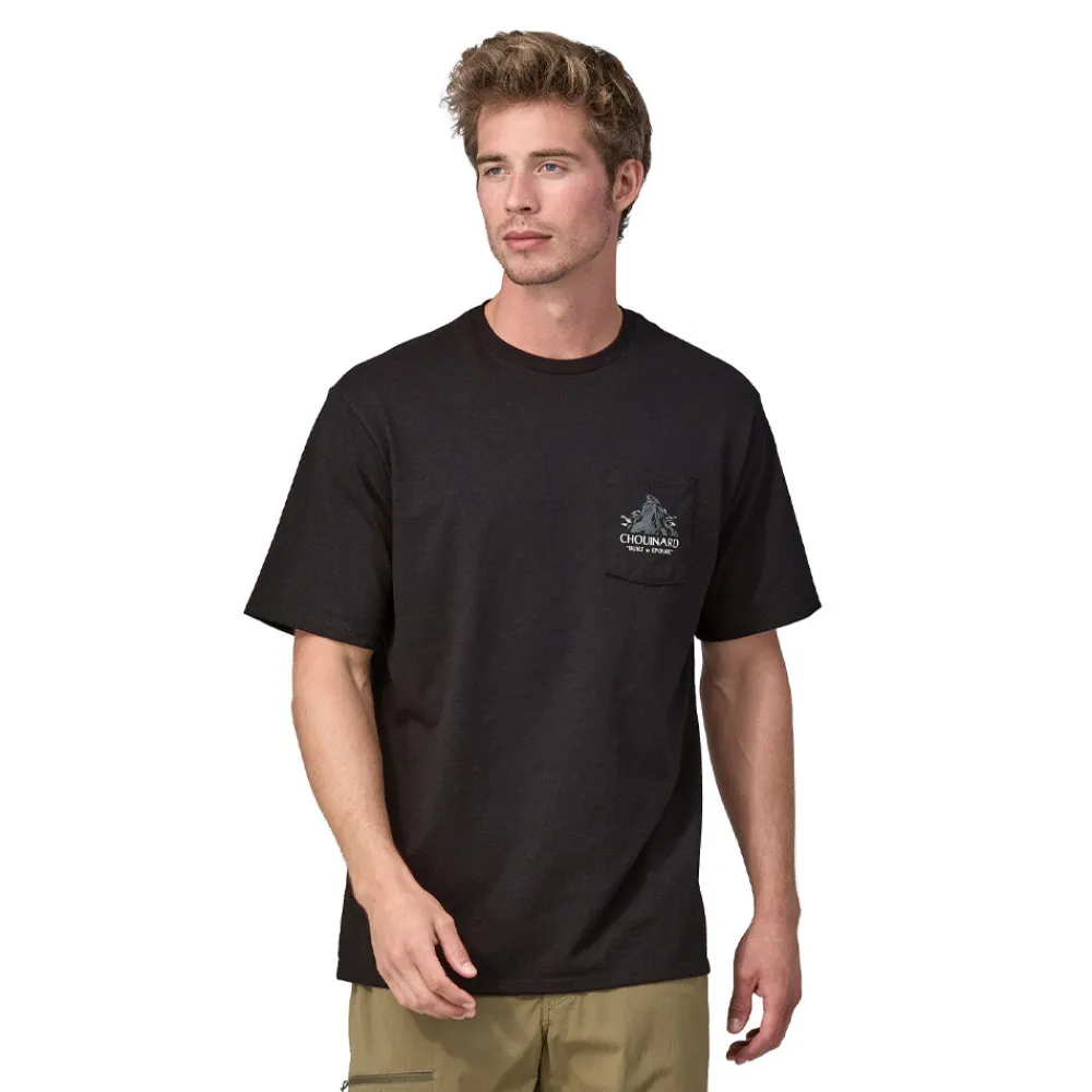 Hombre Patagonia Chouinard Crest bolsillo Responsibili-Tee T-Shirt - SS25