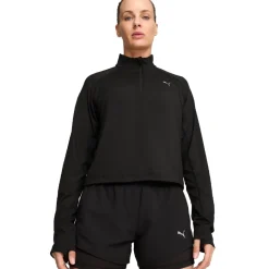 Mujer Puma Cloudspun camiseta con media cremallera para mujer - AW24