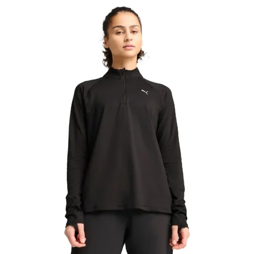 Mujer Puma Run Velocity CloudSpun Quarter cremallera mujer Top - SS25