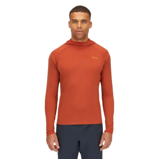 Hombre Rab Sonic camiseta de manga larga con capucha - SS24