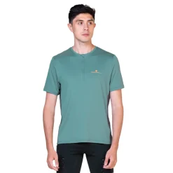 Hombre RonHill Tech media cremallera T-Shirt - SS25