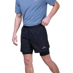 Hombre RonHill Tech pantalones cortos dobles de 13 cm - SS24