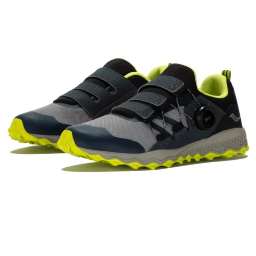 Niños Saucony Peregrine 12 Shield BOA zapatillas de trail running para niños - AW23