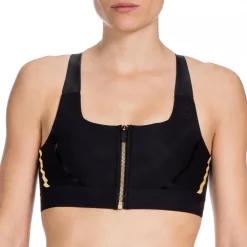 Mujer Skins A400 Gold top de compresión para correr mujer - AW17