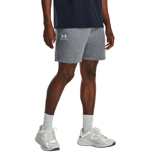 Hombre Under Armour Essential forro polar pantalones cortos - AW24