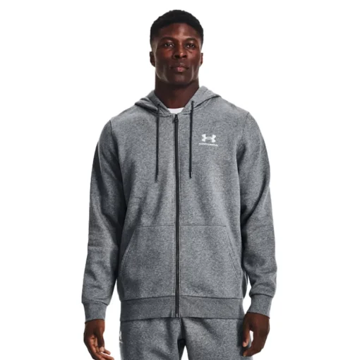 Hombre Under Armour Essential Full-Zip forro polar Hoodie - SS25