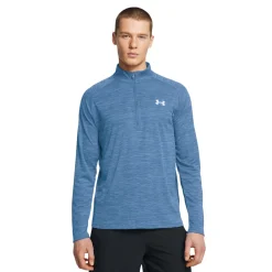 Hombre Under Armour Tech Textured camiseta manga larga media cremallera - SS25