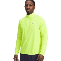 Hombre Under Armour Tech Textured camiseta manga larga media cremallera - SS25